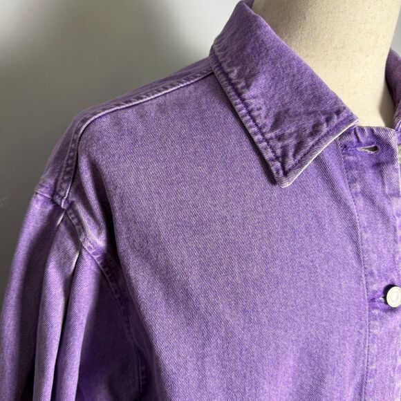 Levi's Fresh Esther Modern Cotton Jacket, Size Large, Purple, 100% Cotton, Denim - Picture 6 of 16